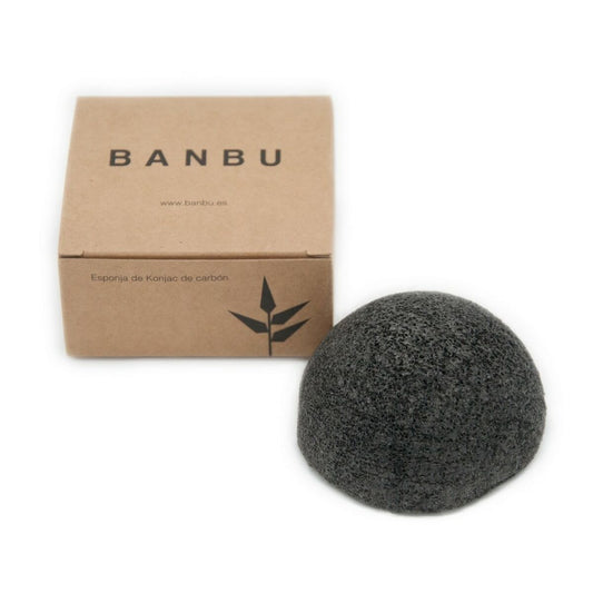 Éponge visage Banbu Konjac Charbon actif