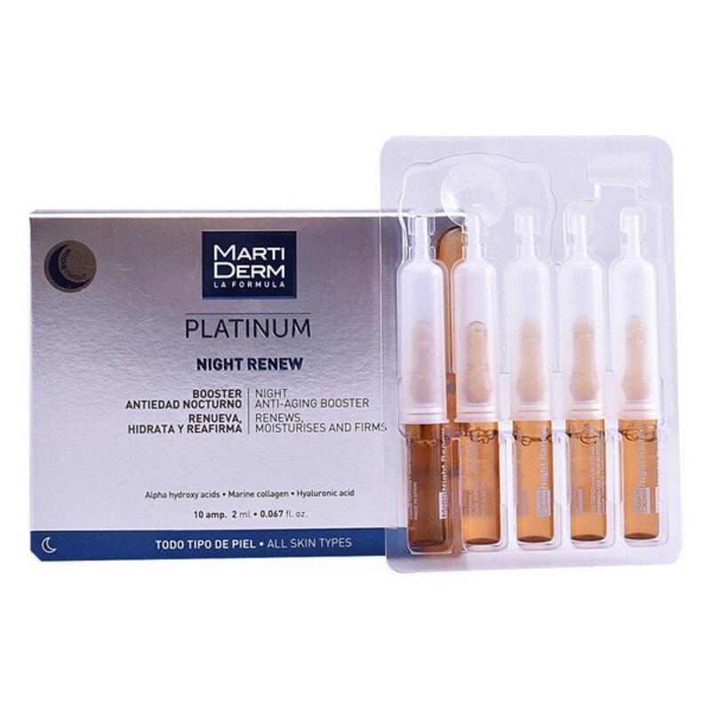 MartiDerm Platinum Night Renew Ampoules