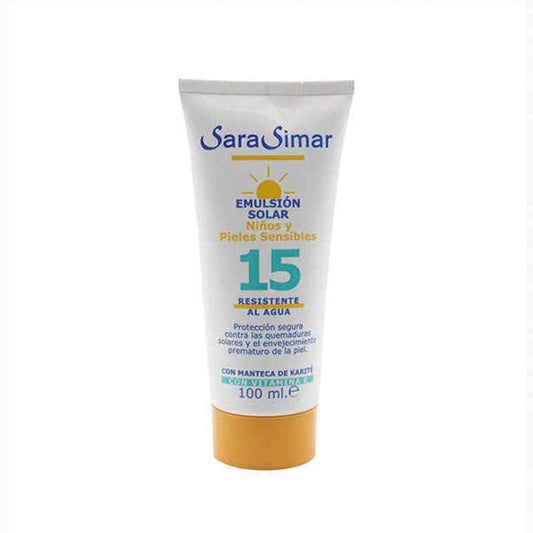 Zonnecrème Niños y Pieles sensitives Sara Simar (100 ml) (100 ml)