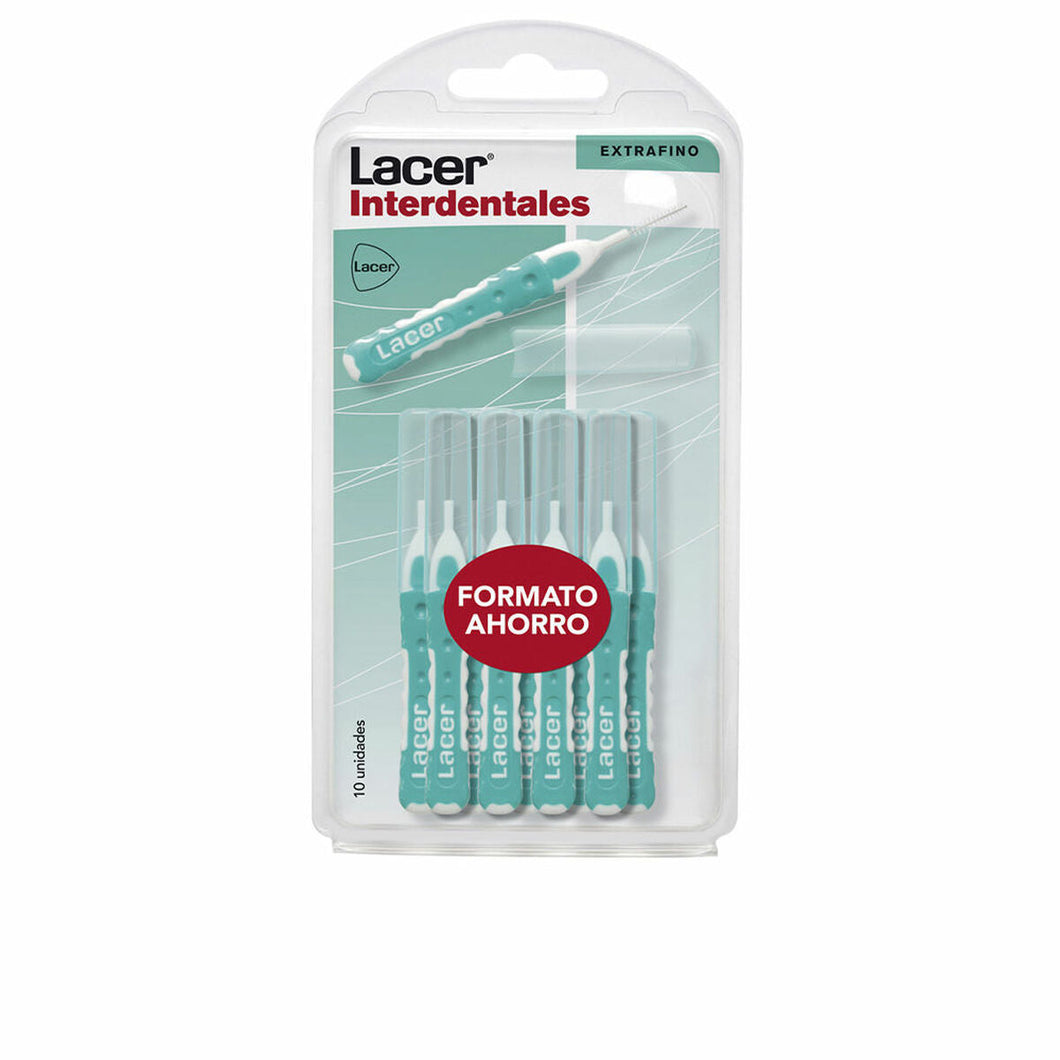 Brosse à Dents Interdentaire Lacer (10 uds) Droite Extra-fine