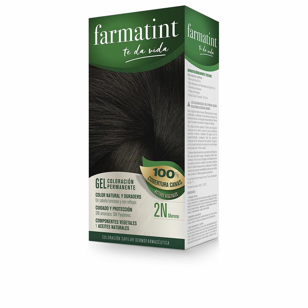 Permanente Kleurstof Farmatint 2n-Moreno Gel Brunette (60 ml)