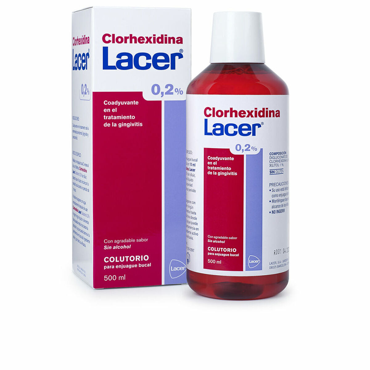 Bain de bouche Lacer Clorhexidina 0,2% (500 ml) (Parapharmacie)