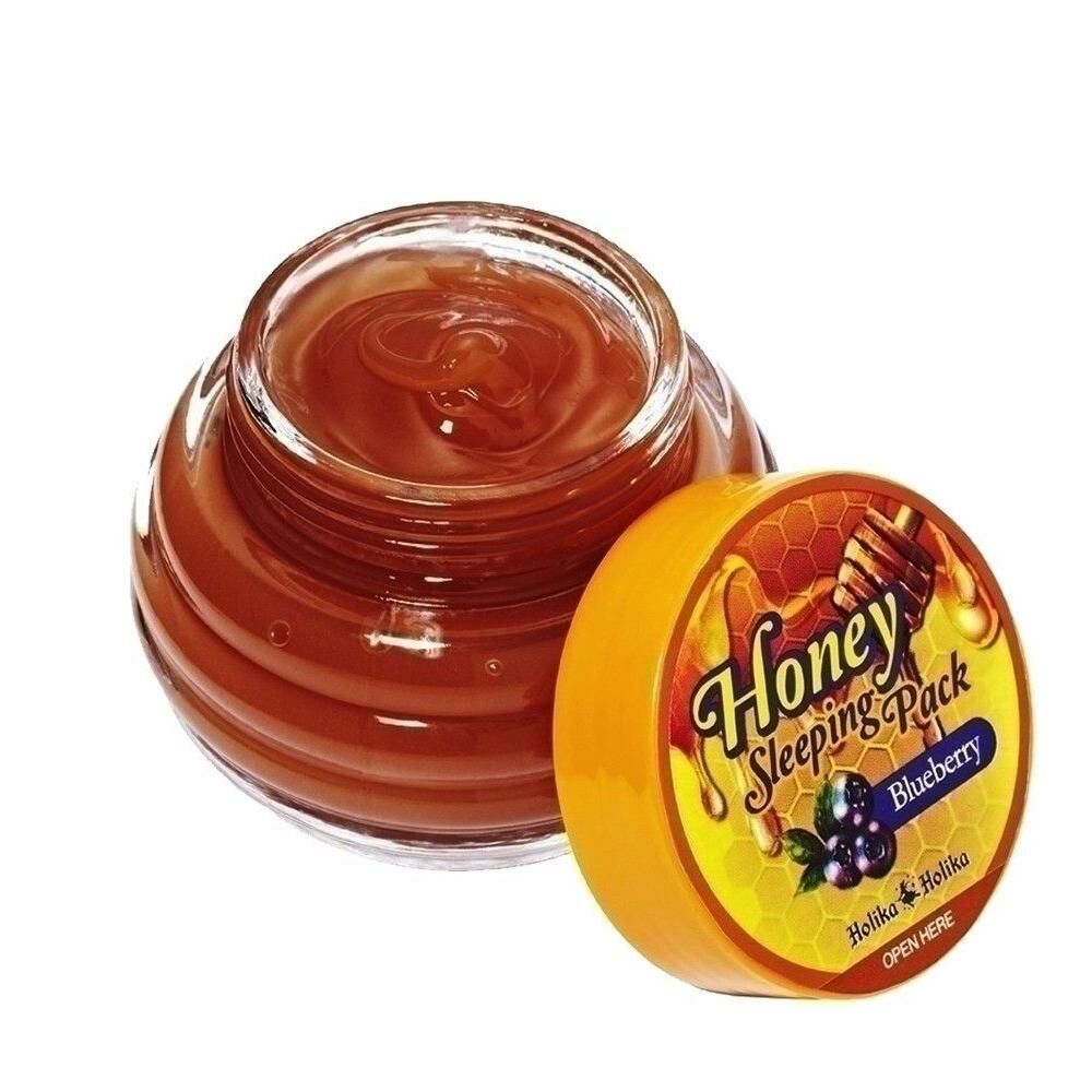 Moisturizing Overnight Mask Holika Honey Sleeping Pack Blueberry