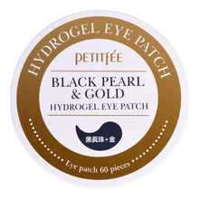 Cargar imagen en el visor de la galería, Patch for the Eye Area Petitfée Black Pearl &amp; Gold 60 Units

