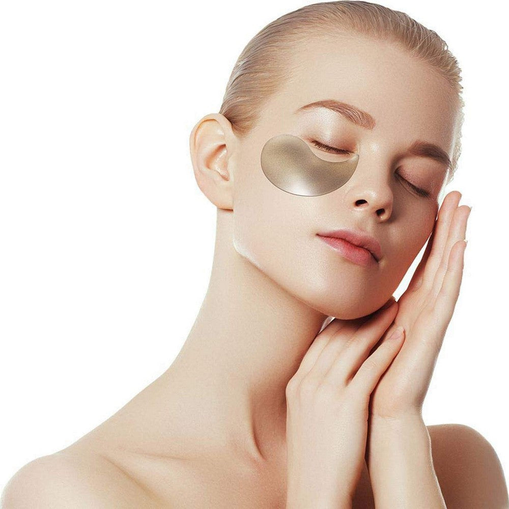 Patch for the Eye Area Petitfée Black Pearl & Gold 60 Units