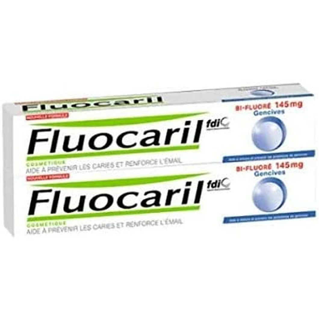 Tandpasta voor tandvleesverzorging Fluocaril Bi-Fluoré (2 x 75 ml)