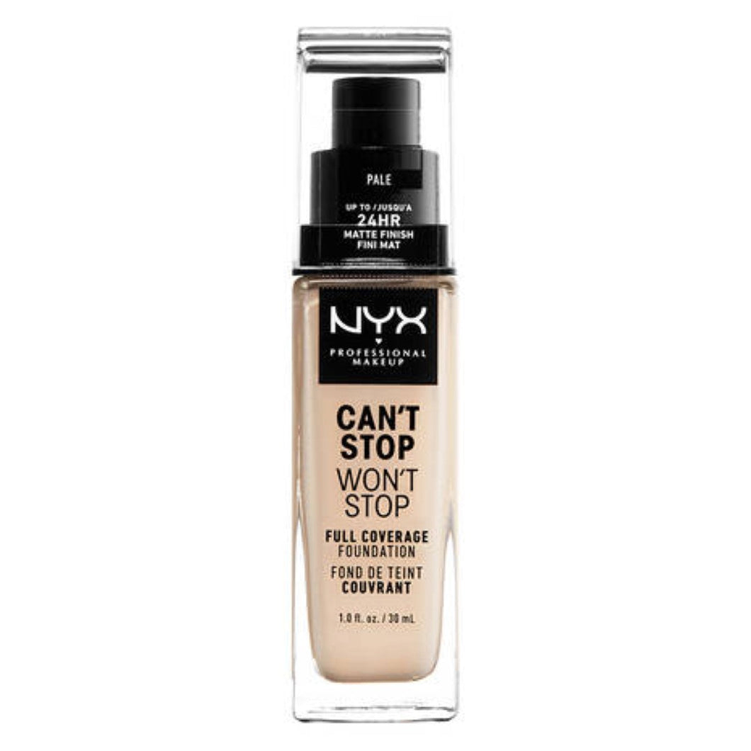 Base de maquillage crème NYX Can't Stop Won't Stop pâle (30 ml)