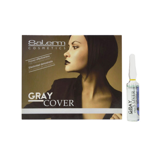 Grijze Haarverhullende Ampullen Grijze Cover Salerm (12 x 5 ml)