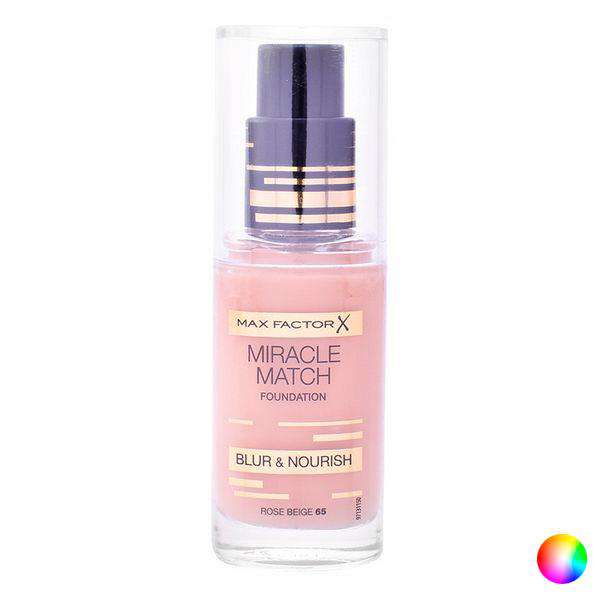 Fluid Foundation Make-up Miracle Match Blur & Nourish Max Factor - Lindkart