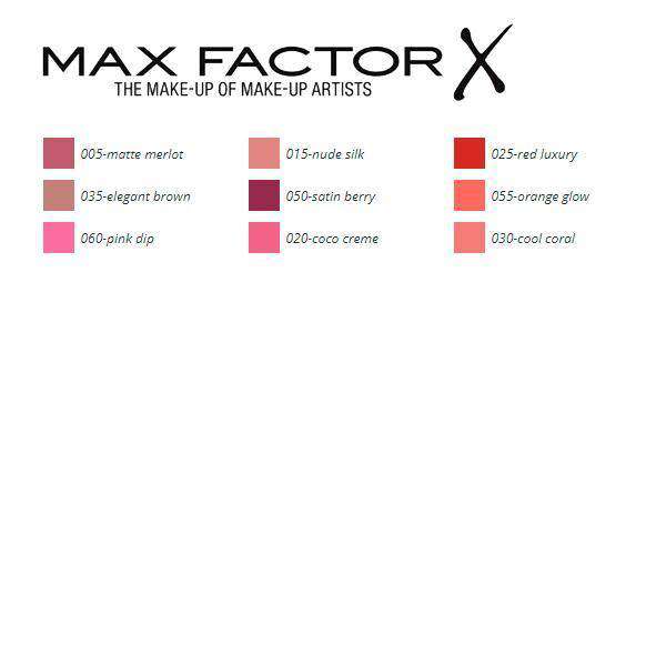 Lipstick Lipfinity Velvet Matte Max Factor (23 g) - Lindkart