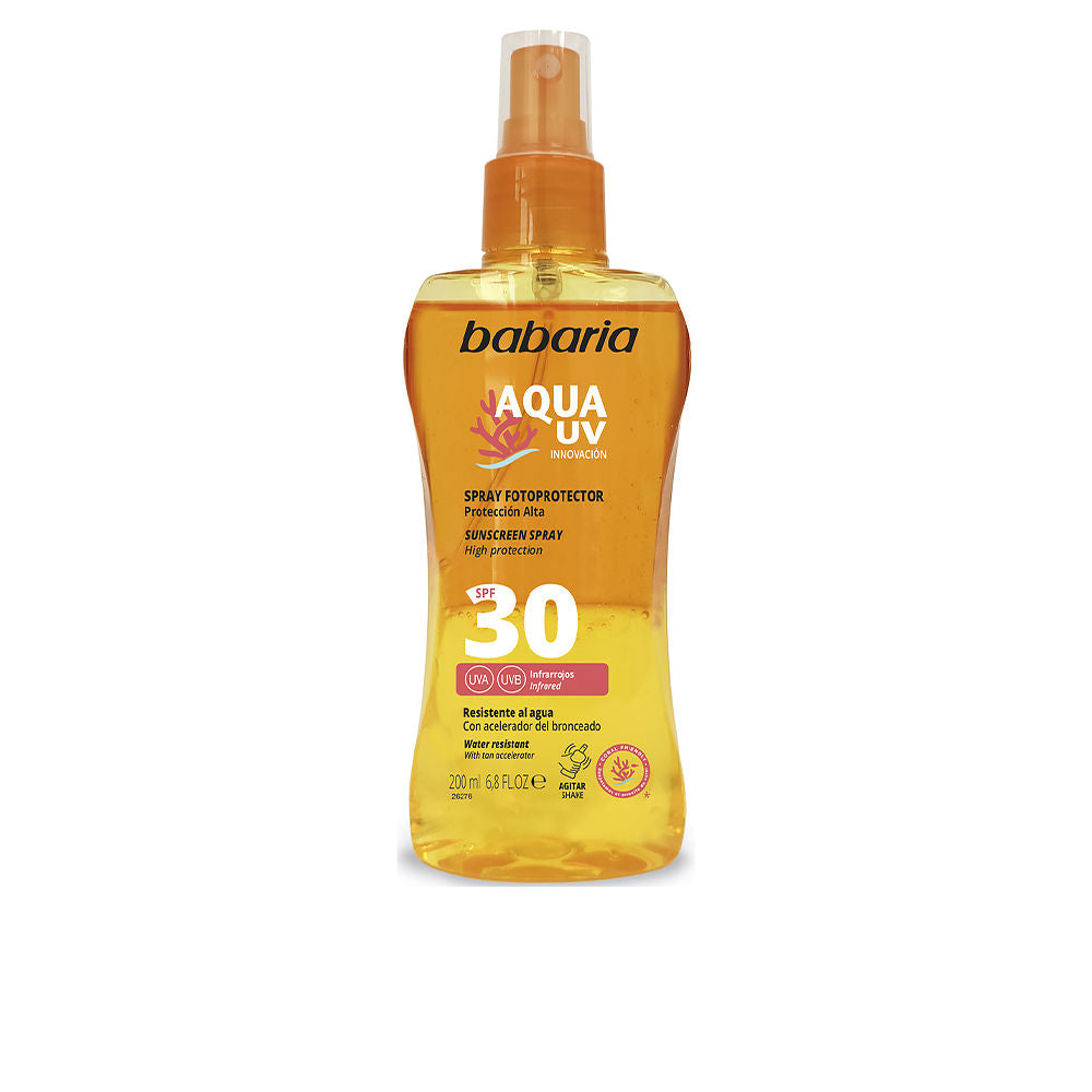 Spray Solaire Corporel Babaria Solar Aqua UV SPF 30 (200 ml)