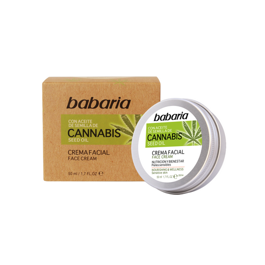 Face Cream With Cannabis Seed Oil Babaria (50 ml) - Lindkart