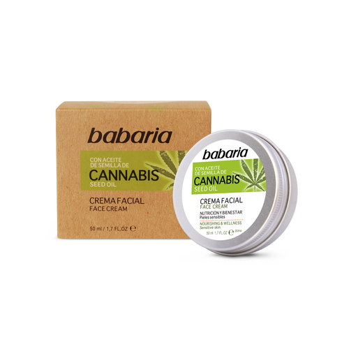Face Cream With Cannabis Seed Oil Babaria (50 ml) - Lindkart