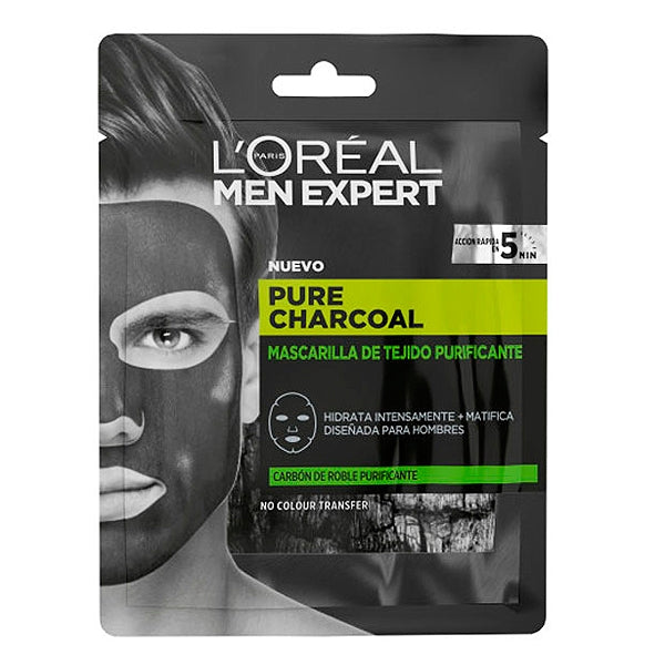 Men Expert Pure Charcoal Facial Mask L'Oreal Paris (30g) - Lindkart
