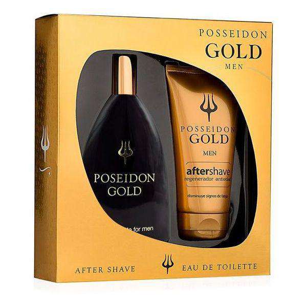 Men's Cosmetics Set Gold Posseidon (2 pcs) - Lindkart