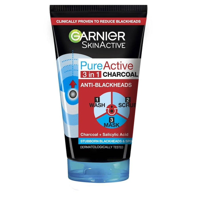 Pure Active Intensive 3 in 1 Charcoal Blackhead Mask Wash Scrub - Lindkart